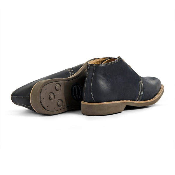 Anatomic Colorado Mens Navy Leather Lace Up Ankle Boots-elevate your sole