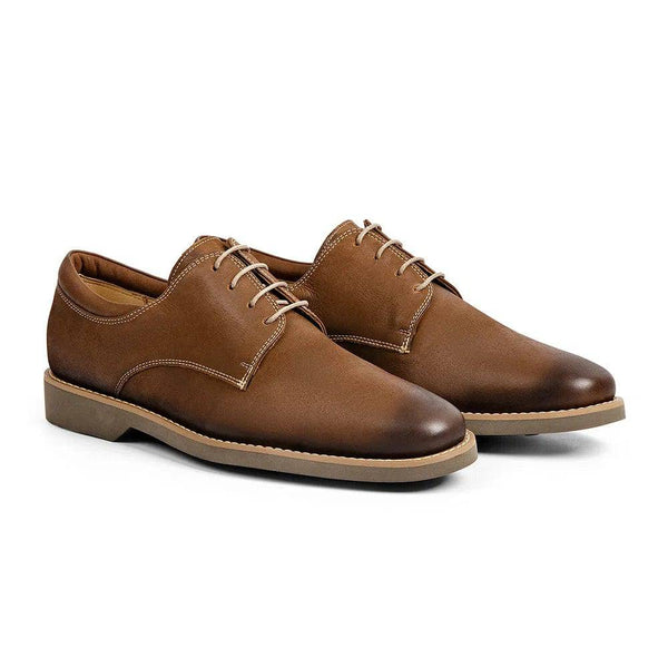 Anatomic Delta Mens Cognac Brown Leather Lace Up Shoes-elevate your sole