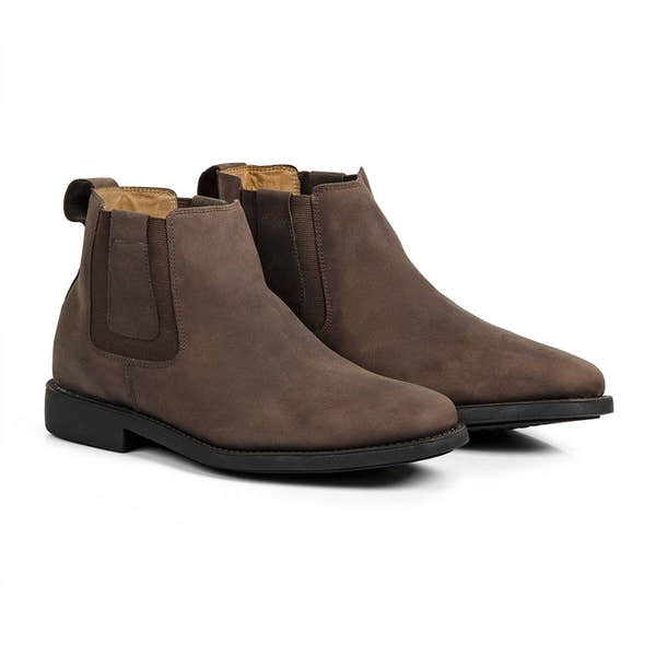 Anatomic Natal Mens Mustang Brown Leather Pull On Ankle Boots-elevate your sole