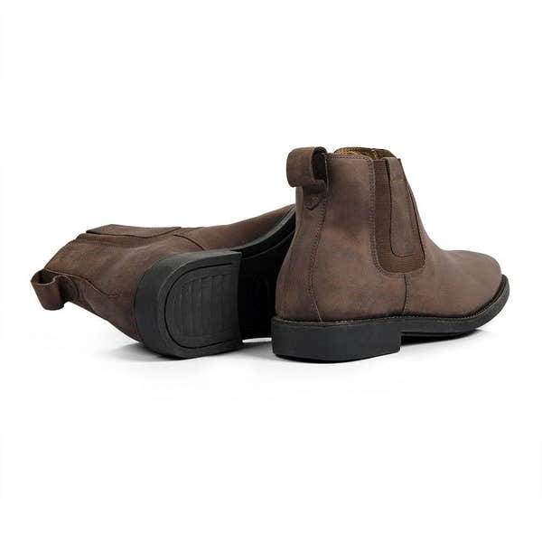 Anatomic Natal Mens Mustang Brown Leather Pull On Ankle Boots-elevate your sole