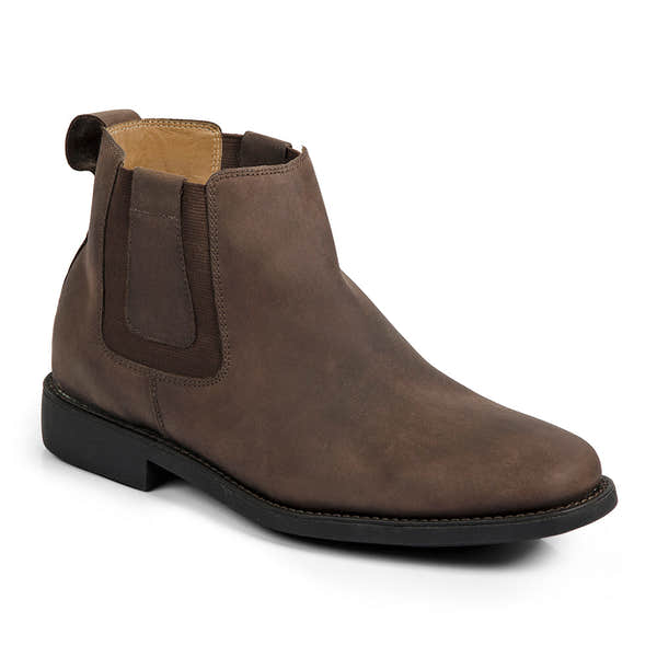 Anatomic Natal Mens Mustang Brown Leather Pull On Ankle Boots-elevate your sole
