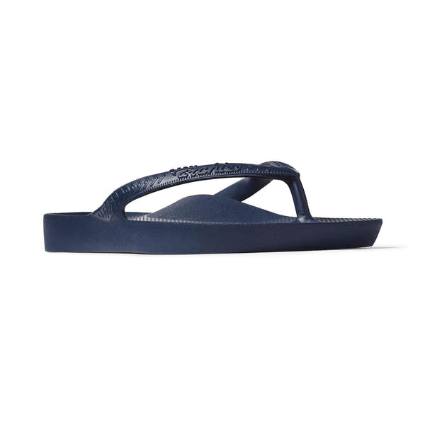 Archies Fit Flops Classic Navy unisex waterproof arch support slip-on sandals.