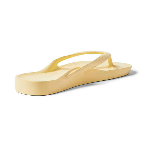 Archies Arch Support Fit Flops Classic Unisex Lemon Waterproof Arch Support Slip On Sandals