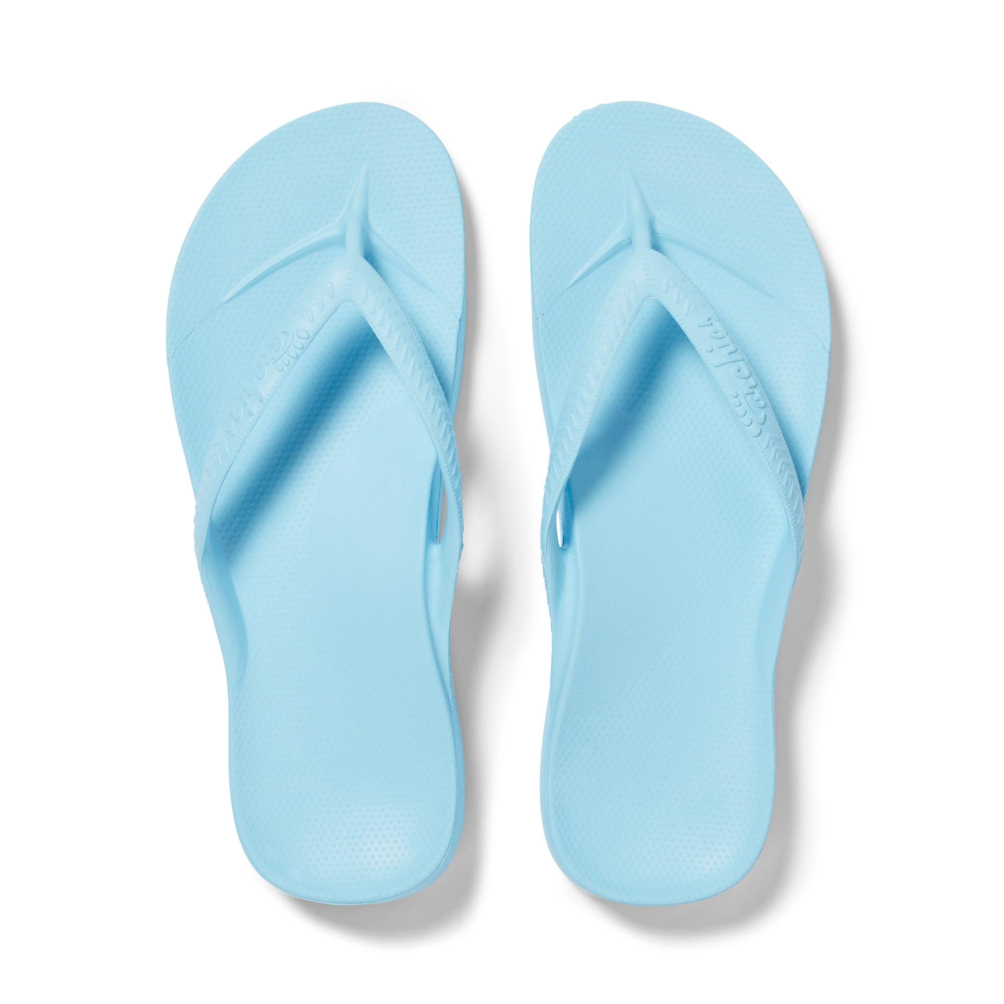 Archies Arch Support Fit Flops Classic Unisex Sky Blue Waterproof Arch Support Slip On Sandals