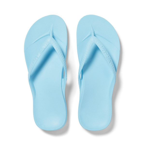 Archies Arch Support Fit Flops Classic Unisex Sky Blue Waterproof Arch Support Slip On Sandals