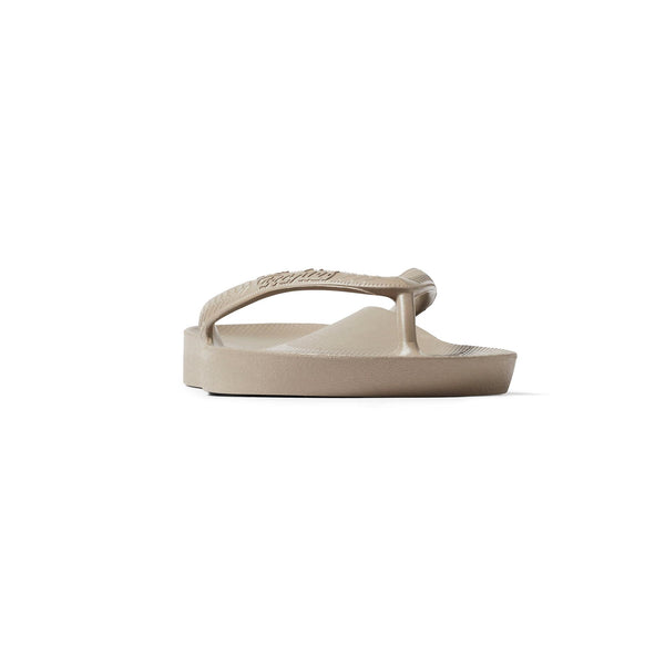 Archies Arch Support Fit Flops Classic Unisex Taupe Waterproof Arch Support Slip On Sandals