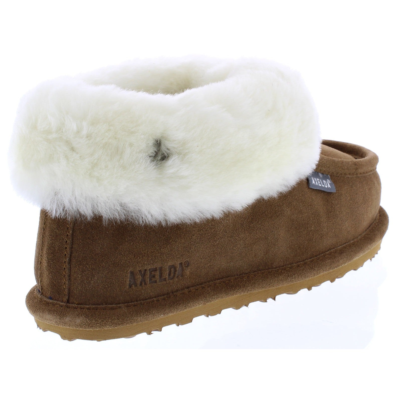 Axelda Copenhagen Ladies Chestnut Suede Slip On Slippers-elevate your sole