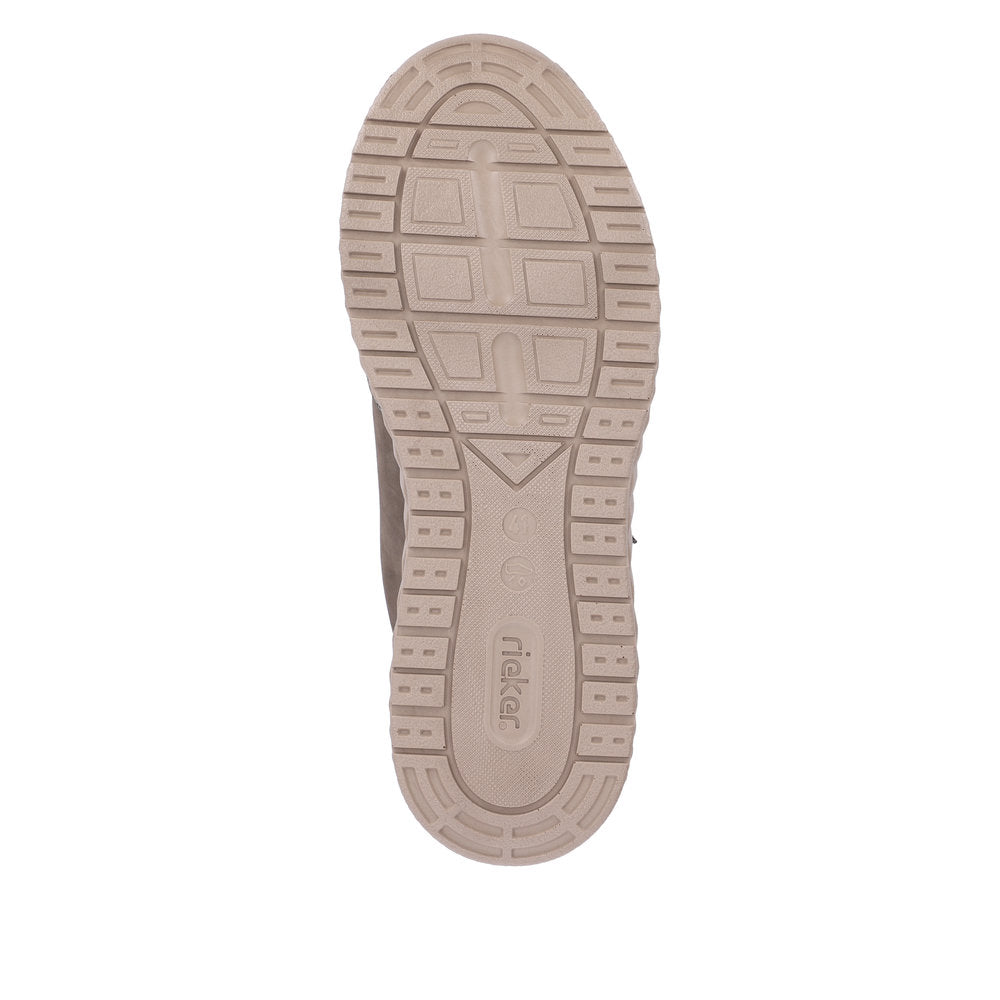Rieker B0601-25 Mens Brown Zip & Lace Shoes