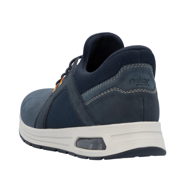 Rieker B1053-14 Mens Blue Synthetic Leather Slip On Shoes