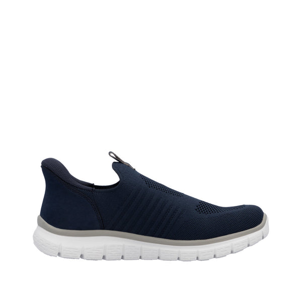 Rieker B6659-14 Mens Blue Textile Slip On Shoes