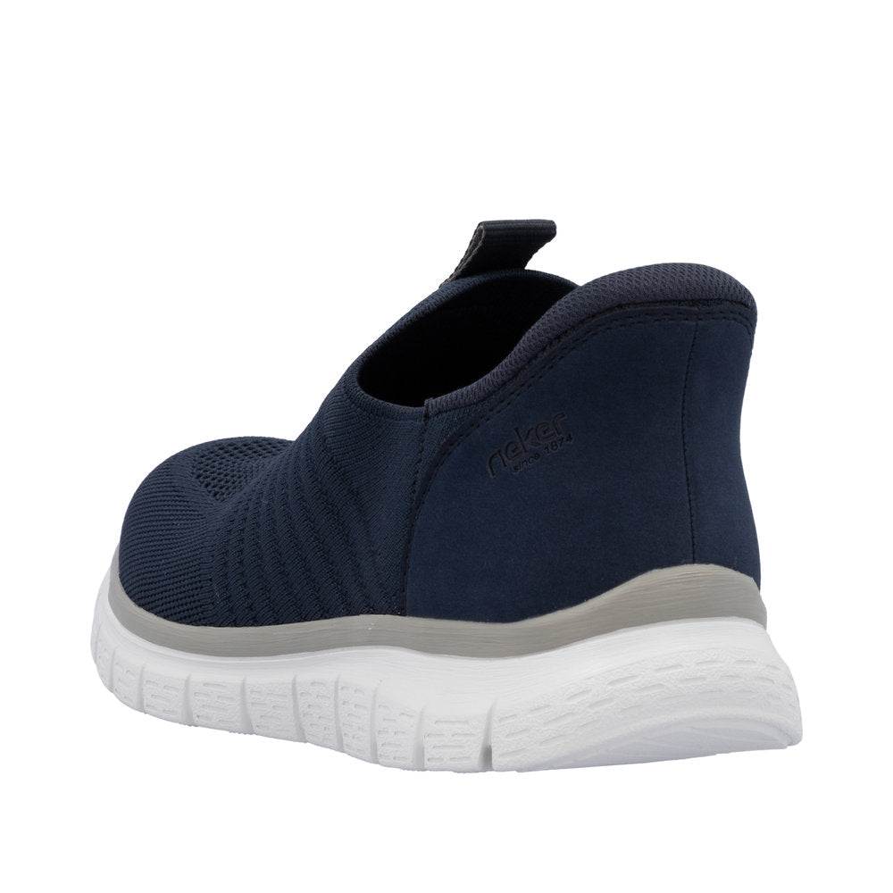 Rieker B6659-14 Mens Blue Textile Slip On Shoes