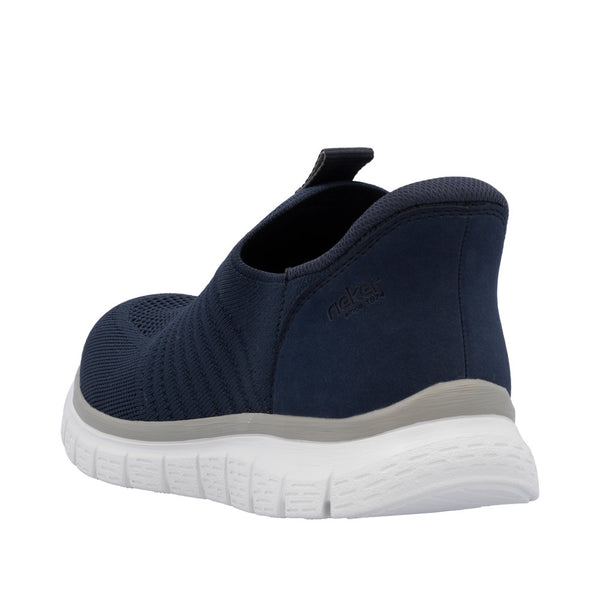 Rieker B6659-14 Mens Blue Textile Slip On Shoes