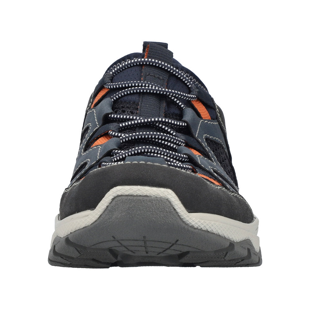 Rieker B8350-14 Mens Blue Textile Slip On Shoes