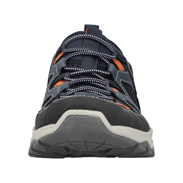 Rieker B8350-14 Mens Blue Textile Slip On Shoes
