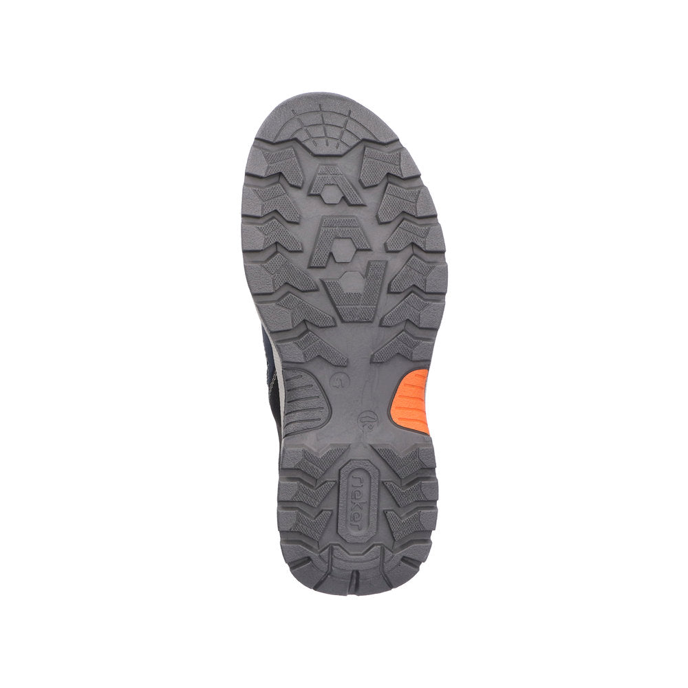 Rieker B8350-14 Mens Blue Textile Slip On Shoes