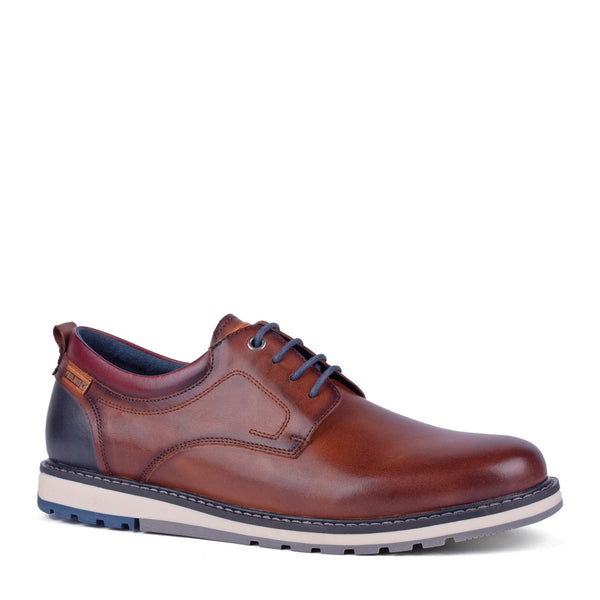 Pikolinos Berna M8J-4183 Mens Brown Leather Lace Up Shoes