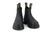 Blundstone #2240 Lug Unisex Black Leather Water Resistant Arch Support Pull On Ankle Boots
