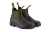 Blundstone #519 Originals Unisex Brown & Olive Leather Water Resistant Pull On Ankle Boots