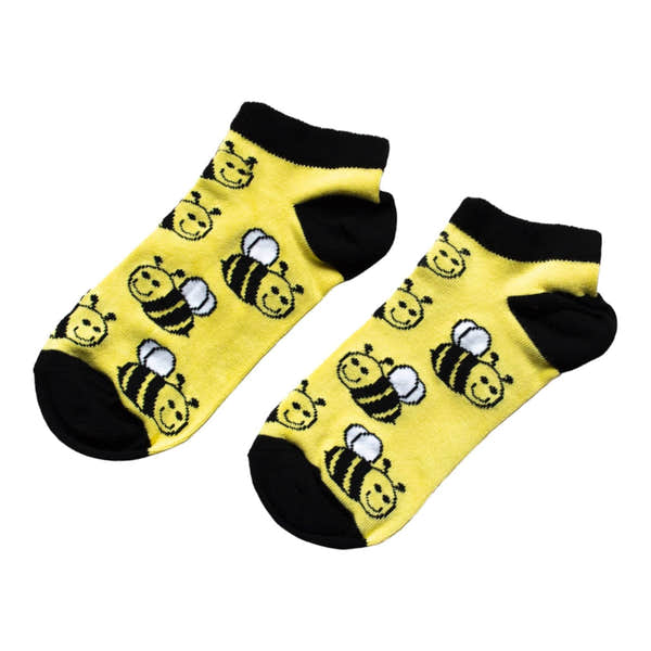 Barekind Bumblebee Bamboo Trainer Socks-elevate your sole