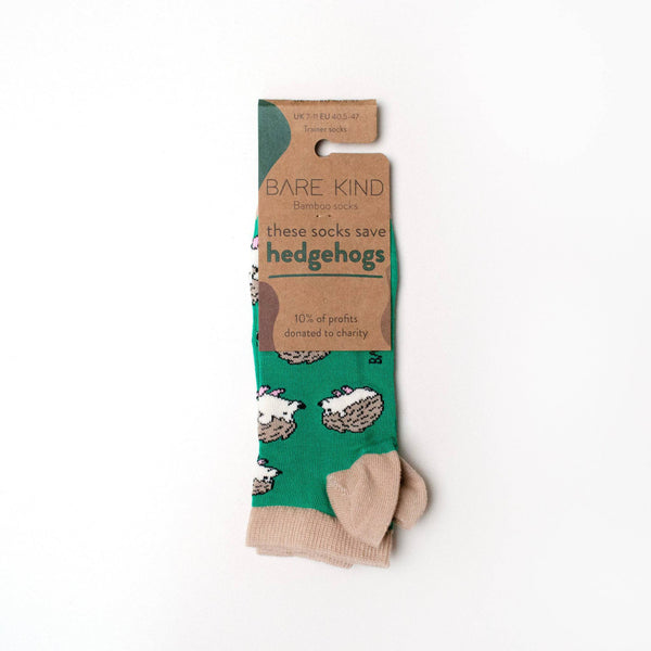 Barekind Hedgehog Bamboo Trainer Socks-elevate your sole