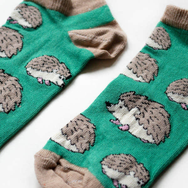 Barekind Hedgehog Bamboo Trainer Socks-elevate your sole