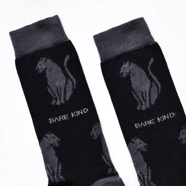 Barekind Save the Black Panther Bamboo Socks-elevate your sole