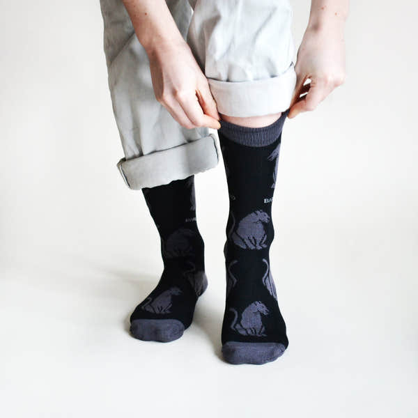 Barekind Save the Black Panther Bamboo Socks-elevate your sole