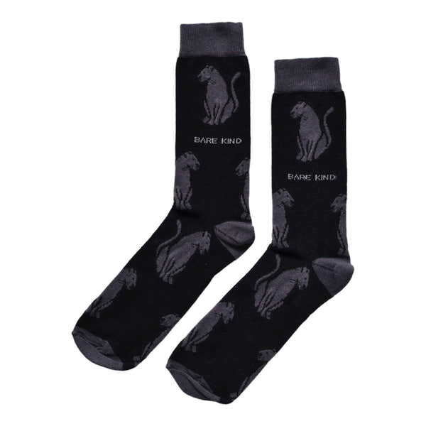 Barekind Save the Black Panther Bamboo Socks-elevate your sole