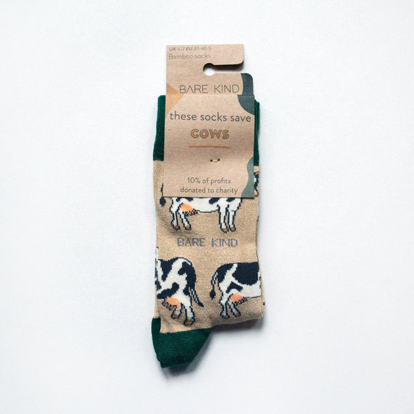 Barekind Save the Cows Bamboo Socks-elevate your sole