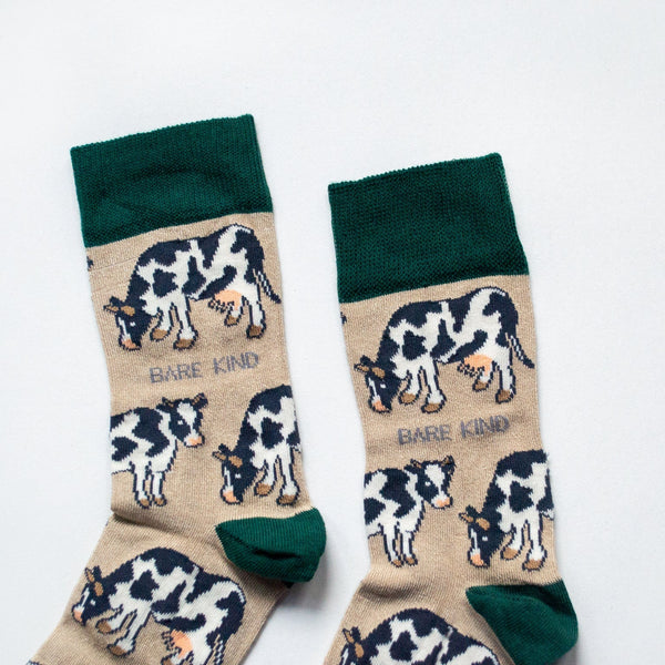 Barekind Save the Cows Bamboo Socks-elevate your sole