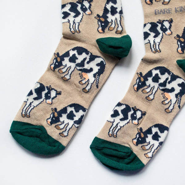 Barekind Save the Cows Bamboo Socks-elevate your sole