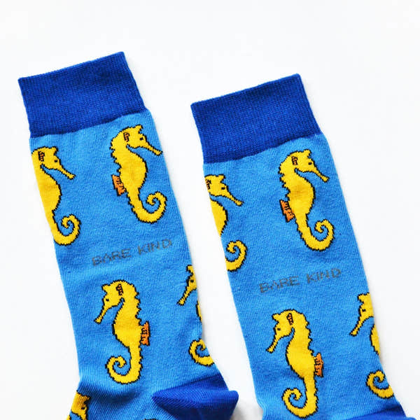Barekind Save the Seahorses Bamboo Socks-elevate your sole