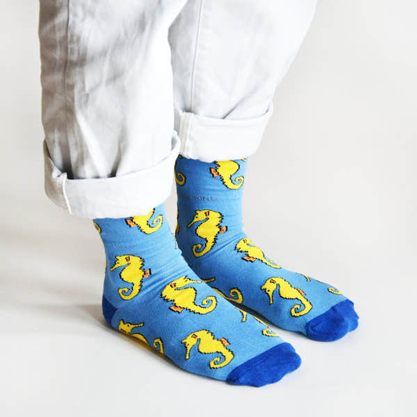Barekind Save the Seahorses Bamboo Socks-elevate your sole