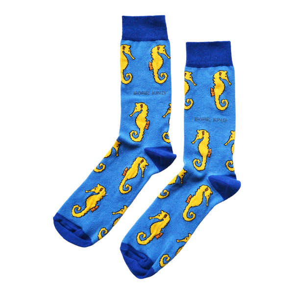 Barekind Save the Seahorses Bamboo Socks-elevate your sole