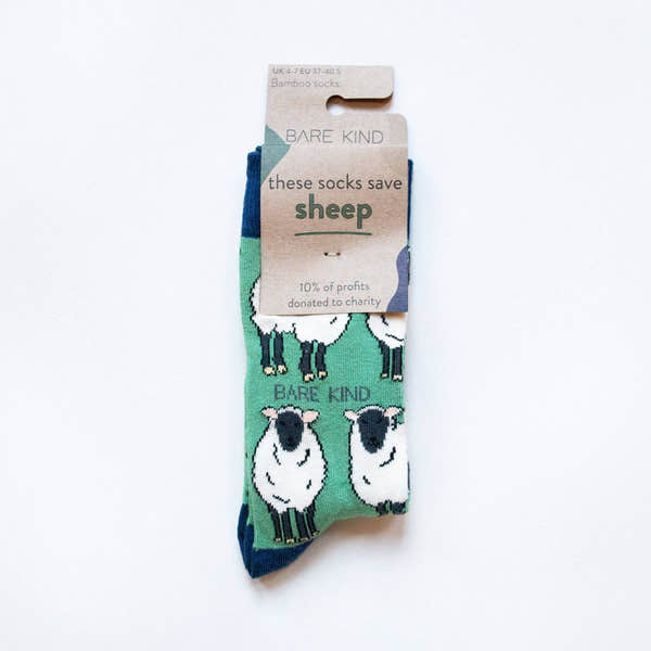 Barekind Save the Sheep Bamboo Socks-elevate your sole