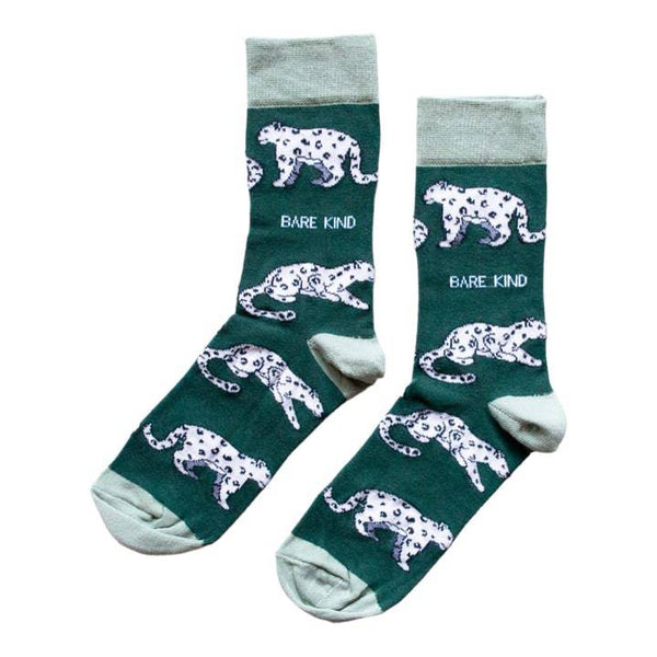Barekind Save the Snow Leopards Bamboo Socks-elevate your sole