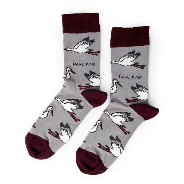 Barekind Save the Storks Bamboo Socks-elevate your sole