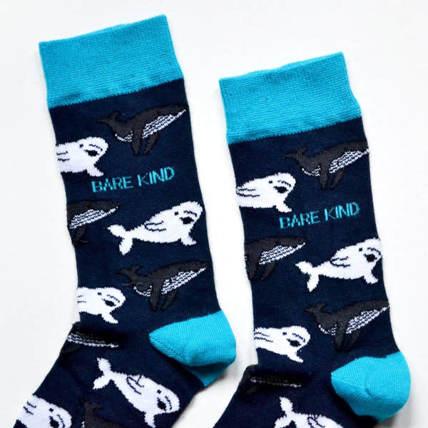 Barekind Save the Whales Bamboo Socks-elevate your sole