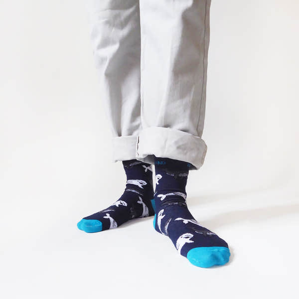 Barekind Save the Whales Bamboo Socks-elevate your sole