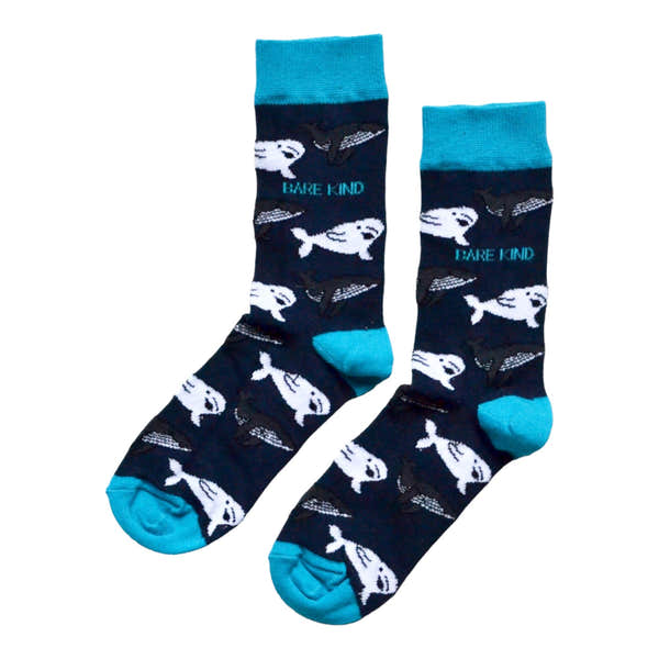 Barekind Save the Whales Bamboo Socks-elevate your sole