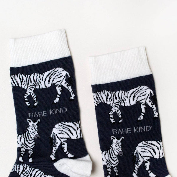 Barekind Save the Zebras Bamboo Socks-elevate your sole