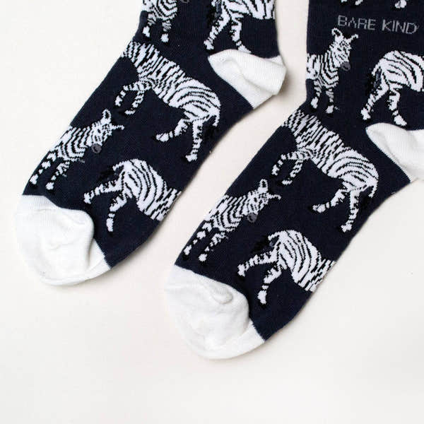 Barekind Save the Zebras Bamboo Socks-elevate your sole