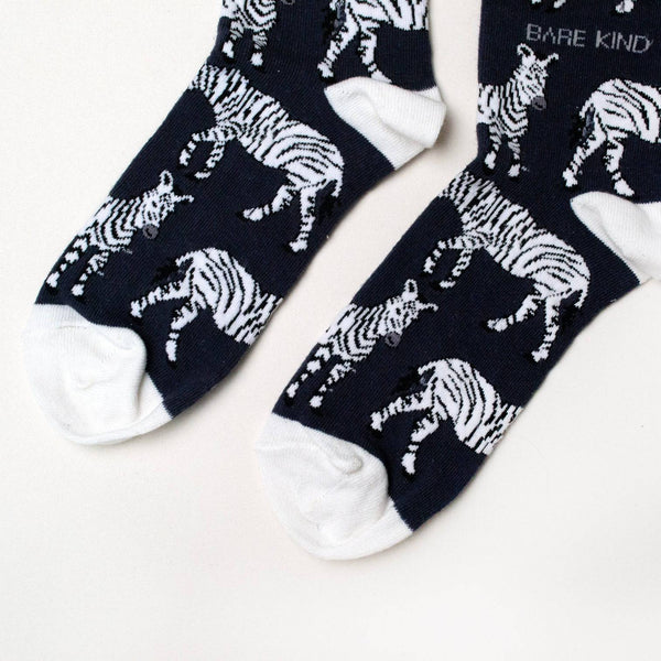 Barekind Save the Zebras Bamboo Socks-elevate your sole