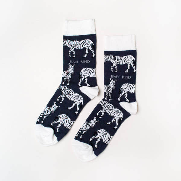 Barekind Save the Zebras Bamboo Socks-elevate your sole