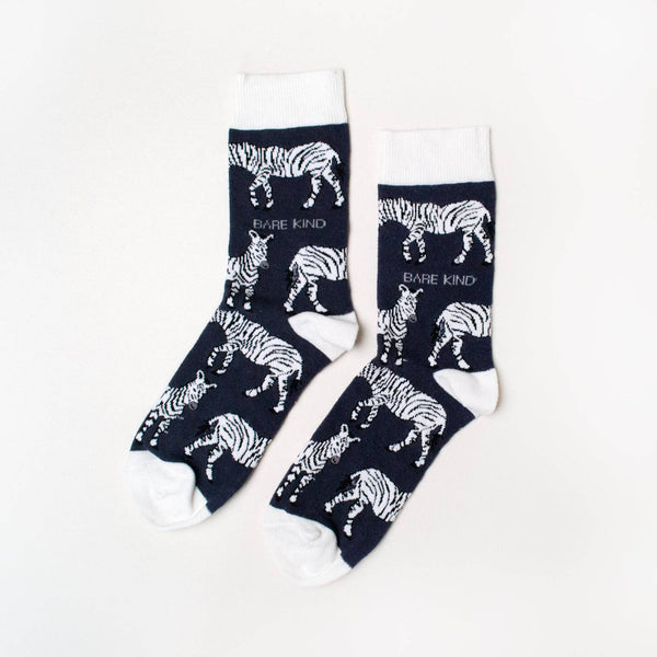 Barekind Save the Zebras Bamboo Socks-elevate your sole