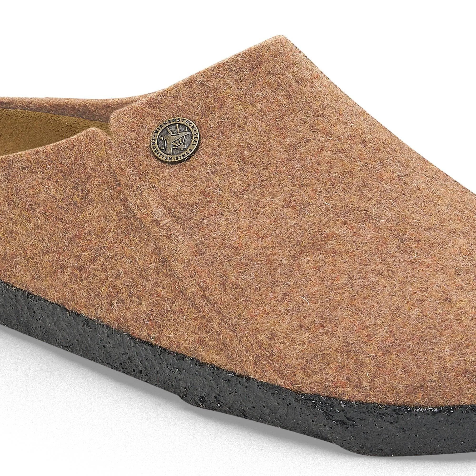 Birkenstock Zermatt Rivet Wool Ladies Toffee Wool Slip On Slippers-elevate your sole