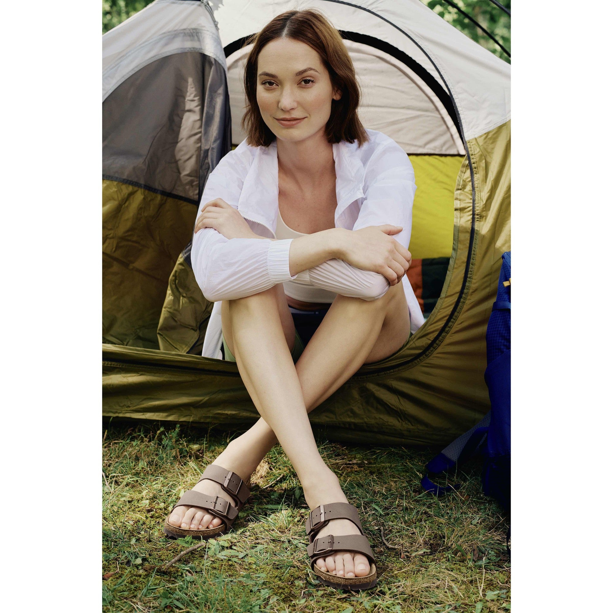 Birkenstock Arizona BFBC 151183 Ladies Mocca Textile Arch Support Slip On Sandals-elevate your sole