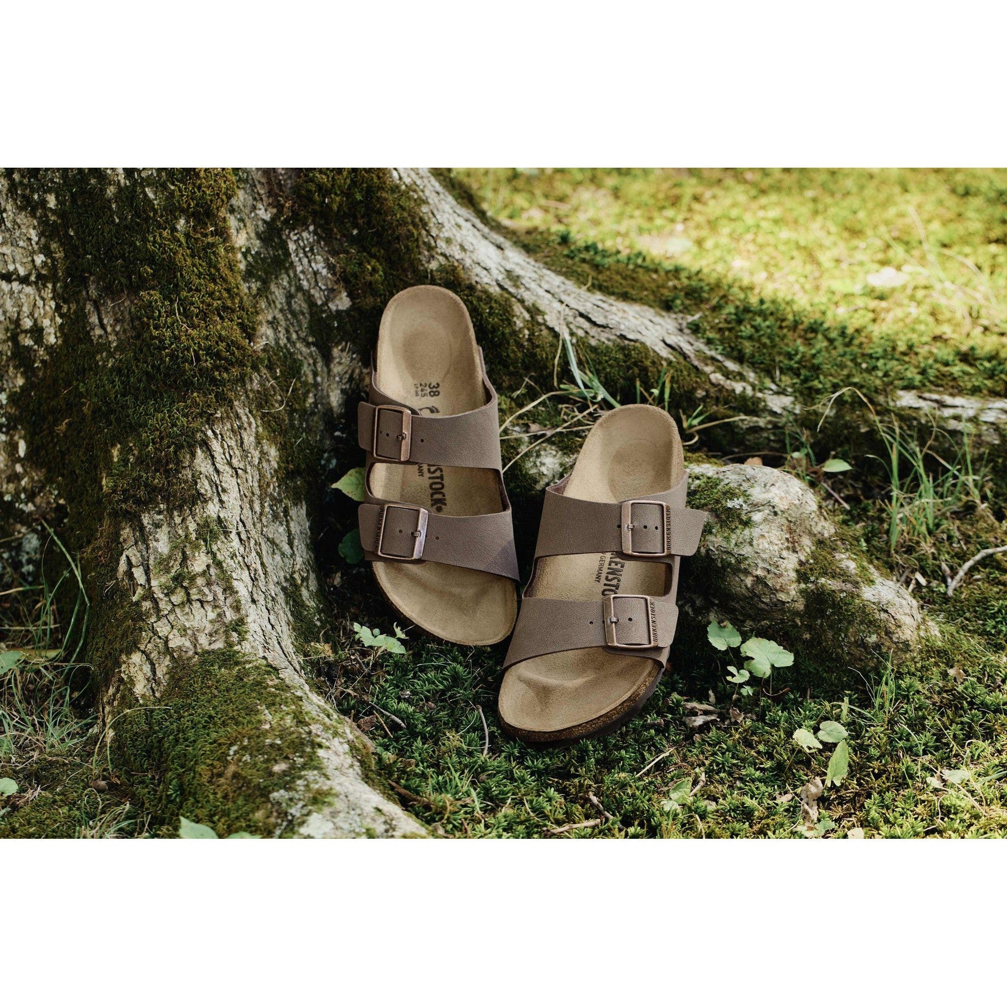 Birkenstock Arizona BFBC 151183 Ladies Mocca Textile Arch Support Slip On Sandals-elevate your sole