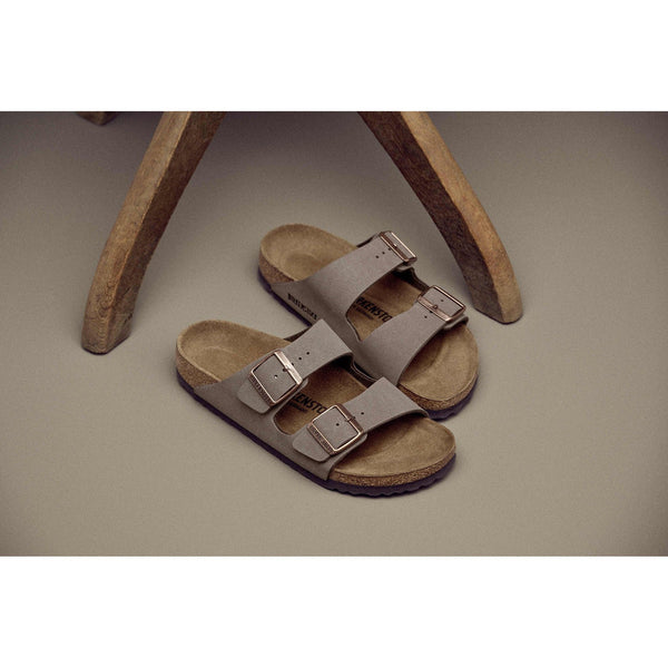 Birkenstock Arizona BFBC 151183 Ladies Mocca Textile Arch Support Slip On Sandals-elevate your sole