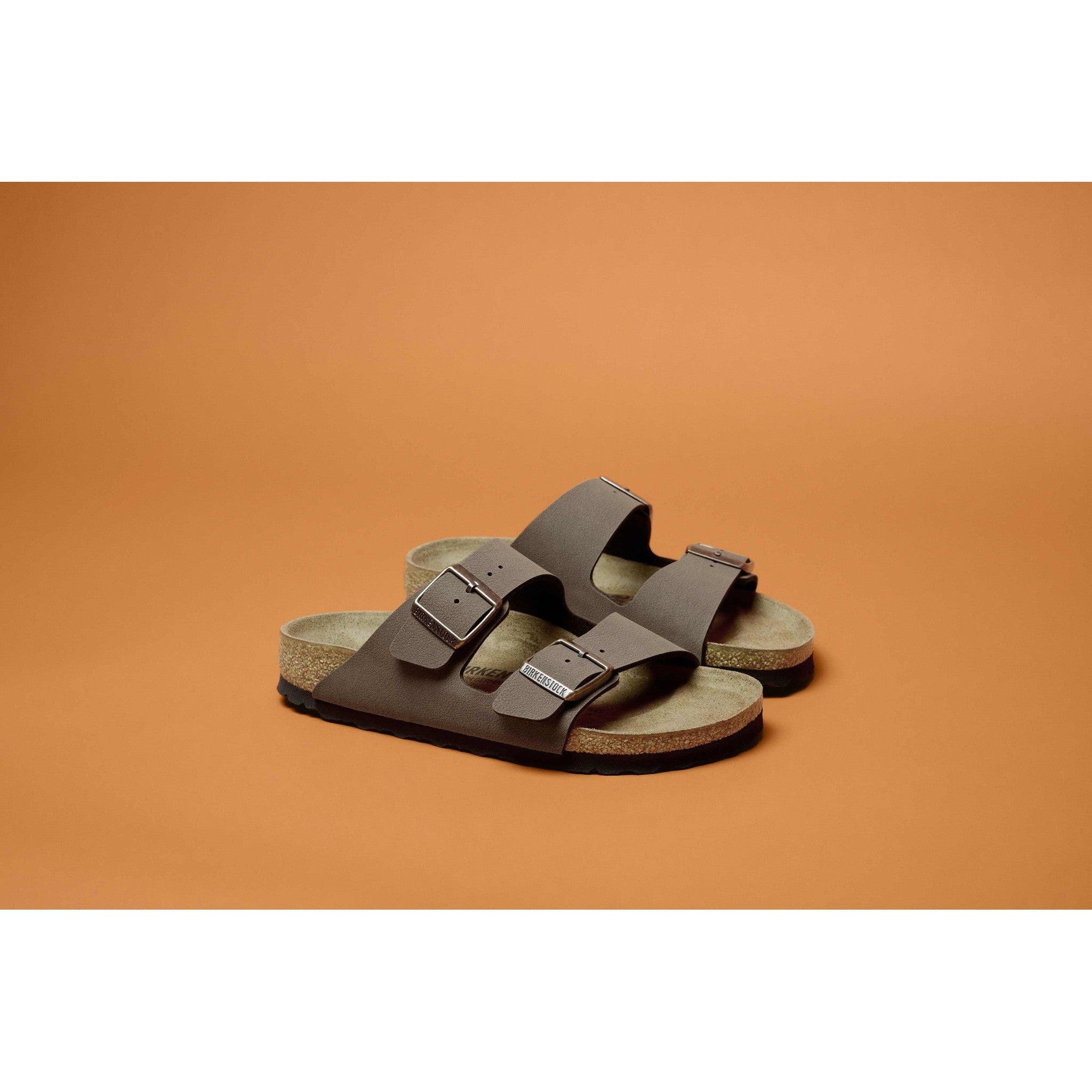 Birkenstock Arizona BFBC 151183 Ladies Mocca Textile Arch Support Slip On Sandals-elevate your sole